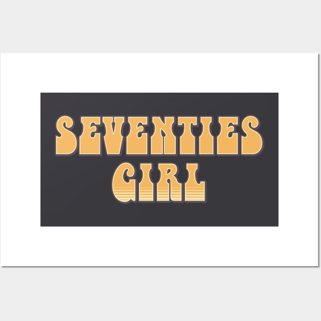 Seventies Girl 1970s Vintage Retro Wall Art by mstory